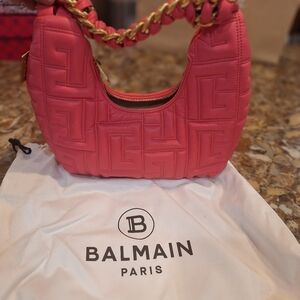 Pink Balmain small purse